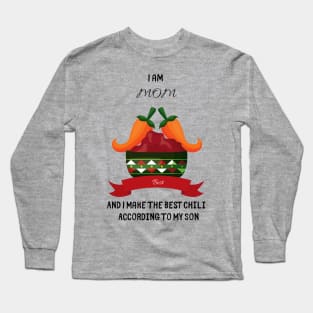 Funny Mother´s Day T-Shirt. Chili Long Sleeve T-Shirt